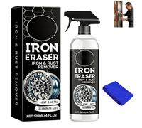 FlyShangUgo Iron Eraser Rust Remover Spray, 2026 Upgrade Iron Powder Remover Spray, Fast Acting Rust and Brake Dust Remover for Car Wheels and Paint-Professional Automotive Surface Cleaning (1Pcs)