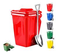 FlyShangUgo Trash Can Mug with Lid, Creative Trash Can Coffee Mug for Office Desktop, Funny Trash Can Ceramic Coffee Mug with Shovel Spoon, Unique Ceramic Gift Drinkware for Daily Use (A)
