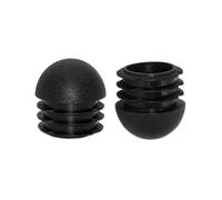 Flyshop 20PCS 28mm Bouchons de Tube Rond avec Boules Bouchons en Plastique durables, Bouchons sphériques en Plastique, protecteurs de Sol, Bouchons de Trou de Tuyau en Plastique, Inserts de Tube Noir