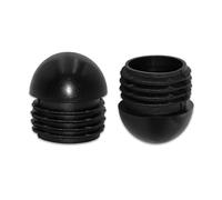 Flyshop 8PCS 38mm Bouchons de Tube Rond avec Boules Bouchons en Plastique durables, Bouchons sphériques en Plastique, Protecteur de Sol, Inserts de Tube, Bouchons de Trou de Tuyau en Plastique Noir