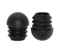 Flyshop Lot de 10 Capuchons Ronds en Plastique pour Meubles pour Tables et chaises, Noir, 19 mm, 3/4"