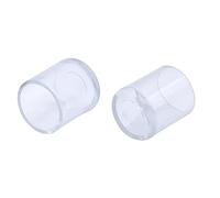 Flyshop Lot de 12 Embouts de Pieds de Chaise en PVC, Anti-Rayures, Réduisent Le Bruit, Embouts Ronds pour Pieds de Chaise, 1,6 cm, 16 mm, Transparent