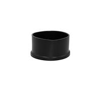 Flyshop Lot de 8 Embouts de Pieds de Chaise en PVC Non marquants pour Pieds de Chaise Ronds 50 mm 2-inches, Noir, Ronds
