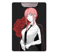 Flyshun Figurines Anime Power - Classeur en plastique PP - 30 x 21 cm (A4) - Pour l'école et le bureau - Makima 4