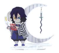 Flyshun Kamado Nezuko Figurine double couche en acrylique debout Personnages de jeu en acrylique Ornements sur pied Modèle de support Décoration de table, collections d'anime périphériques (Iguro
