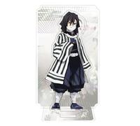 Flyshun Kamado Nezuko Figurine double couche en acrylique debout Personnages de jeu en acrylique Ornements sur pied Modèle de support Décoration de table, collections d'anime périphériques (Iguro