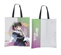 Flyshun Kochou Shinobu Sac à main en toile réutilisable Motif personnage d'anime 34 x 42 cm, Tsuyuri Kanawo