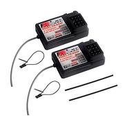 Flysky FS-GR3E Lot de 2 récepteurs Longue portée 2,4 G 3 CH pour émetteur FS-GT2 FS-GT2B FS-GT3B FS-GT3C FZ-IT4S RC Voiture Bateau