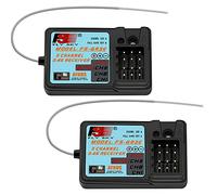 Flysky GR3E Lot de 2 récepteurs étanches FS-GR3E 3 canaux pour Flysky FS-GT2 FS-GT2B FS-GT3B FS-GT3C FZ-IT4S RC Car Boat