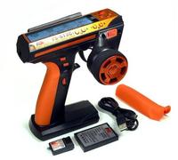 FLYSKY RC FS-GT3C 3ch 2.4GHz LCD GT3C Orange Transmitter & GR3C Receiver TS897 with RCECHO Full Version Apps Edition