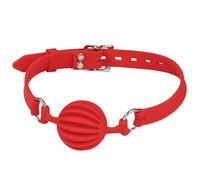 FLYSL Bâillon Extrême Toys,Baillon Boule en Silicone + Ceinture en Silicone,Baillon Sado Maso Réglable,Set Accessoires pour Esclaves Fétichistes Bondage,Toýs Couple (M)