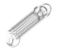 FLYSL Gaines pour Pénis avec Picots de Stimulation,Gaines de pour Extenseur Agrandir son Pénis,Massage Intense par Particules Stimulant,Sextoys Homme,Jouet Sexualité Couple (A)