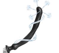 FLYSL Lavement de Douche Anale pour le Nettoyage Intestinal, Douche Anale avec Plug Anal Tunnel,Lavement Colon et Intestins,Anal Flexible de Douche Réutilisable pour Gays et Lesbiennes (Noir)