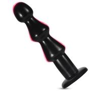 FLYSL Plug Anal Plug Anale,Prostate Homme,3 Perles Anales Masseurs de Prostate,Dilatateur Anus XXL,Gode Ventouse,Sex Toys Anals,Jeux Sexuelle Adulte Couple (Noir, M)