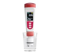 Flysocks pH Mètre 4 en 1, Testeur de Qualité de l'eau pour pH/TDS/EC/Température, pH Mètre Numérique IP67 avec Étalonnage Automatique et LCD Rétroéclairé pour Hydroponie, Jardin, Piscine, Aquarium