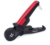 Flytuo Outil de sertissage de virole de fil pour AWG28-10, Mini HSC8 6-4A Pince à sertir à cliquet auto-réglable pour cosses de fil, manchons d'extrémité de câbles