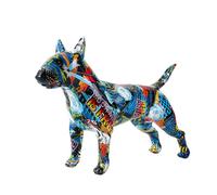 FLYuechun Ranan Art Creative G861 RE Figurine, Bullterrier, en résine, pour la maison, décoration, bureau moderne, artisanat de bureau