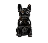 FLYuechun Ranan Statue moderne simple pailletée bouledogue français pour bureau, porche, armoire à vin, bureau, décoration d'intérieur, travaux manuels, dépenses familiales, cadeau pour animal