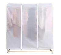 FLYUFO Housse de Portant à vêtements étanche à la poussière, Transparente/translucide pour Porte-vêtements à Suspendre, Sac à vêtements Protection pour Cintre, étanche à l'humidité B,50 * 150 * 200cm