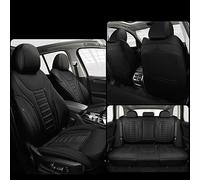 FLYUFO Housse Siege Voiture pour Volvo V70 2000-2023,Protecteurs de Siège en Cuir imperméable Ensemble Complet de Accessoire Intérieur,A-Black