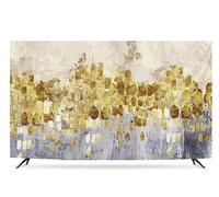 FLYUFO TV Housse Anti-poussière, 32-86inch Housses de Télévision D'Intérieur, Couverture De Télévision LCD LED Incurvée, Housse De Télévision Durable,Décoration D,55in