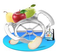 FlyWave Coupe Pomme Acier Inoxydable, Trancheur de Pomme, Découpe Pomme en Quartier, Coupe-Fruit, Vide-Pomme, Epluche Pomme, Tranche Pomme pour Pommes et Poires