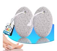 FlyWave Pierre Ponce Naturelle, Set de 2 Ponce Pieds, Gommage et Exfoliation des Pieds, Élimine Callosités et Peaux Mortes, Soin Pieds et Mains, Pumice Stone for Dead Skin Removal