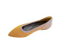 Flyweave Chaussures de marche souples et respirantes pour femme, Orange, 38.5 EU