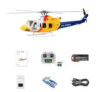 FLYWING BELL-412 Hélicoptère RC classe 470 pour adultes, avion 2,4 G 6 canaux avec positionnement GPS et retour automatique, 4 modes de vol pour débutants, vol extérieur/intérieur, cadeau pour