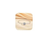 FLYYQMIAO Bracelet rond étincelant en argent 925 plaqué or rose avec halo de diamants - Design tendance exquis et tendance - Moissanite - Oxyde de zirconium - Bracelet tennis classique pour femme