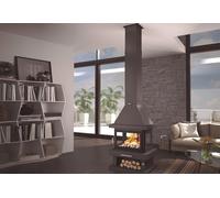 FM Calefaccion Cheminée double combustion centrale en acier - 11 kW - C-104 K