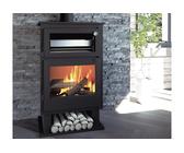 FM Calefaccion Poêle à bois avec four en acier Dakota - 9,5 kW - CH-8