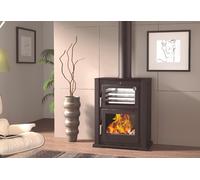 Poêle à bois FM Calefaccion FM Four à bois HL-100 F 11,5kW avec porte et foyer en fonte
