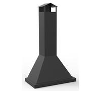 FM Cheminée métallique CB-80 pour barbecue L.90 cm P.50 cm