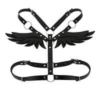 FM FM42 Harnais noir avec ailes d'ange PN2670