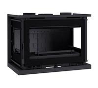 FM Insert 3 faces IT-173 FK 12,5kW foyer en fonte et verre sérigraphié