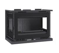 FM Insert 3 faces turboventilé IT-183 FK 12,8kW foyer en fonte et verres sérigraphiés