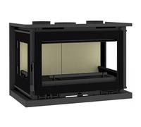 FM Insert 3 faces turboventilé IT-183 K 12,8kW foyer vermiculite et verres sérigraphiés