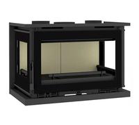 FM Insert 3 faces turboventilé IT-183 K 12,8kW foyer vermiculite et verres sérigraphiés