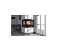 FM Insert d'angle avec turbines IT-172IK 12,6kW foyer vermiculite et verre sérigraphié