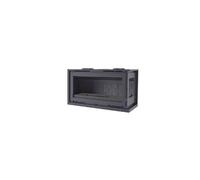 FM Insert d'angle turboventilé IT-182DF 12,8kW foyer en fonte Noir