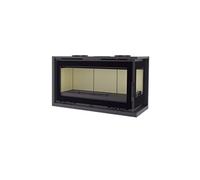 FM Insert d'angle turboventilé IT-182DK 12,8kW foyer vermiculite et verre sérigraphié