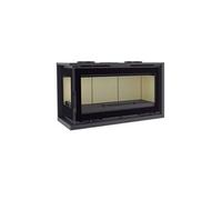 FM Insert d'angle turboventilé IT-182IK 12,8kW foyer vermiculite et verre sérigraphié