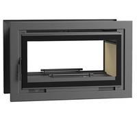 FM Insert de cheminée double face IT-102 K 13,3kW à chaleur ventilée