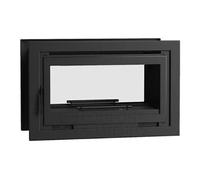 Fm insert de cheminée double face it-102f 14,5kw foyer fonte