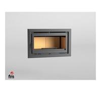 FM Insert de cheminée IT-100 13,3kW à chaleur ventilée Noir G