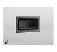 FM Insert de cheminée IT-100 FK 13,3kW foyer en fonte et verre sérigraphie