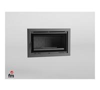 FM Insert de cheminée IT-100 FK 13,3kW foyer en fonte et verre sérigraphie Noir G