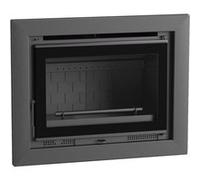 Insert FM Calefaccion FM Insert de cheminée IT-180 FK 12,8kW foyer en fonte et verre sérigraphié