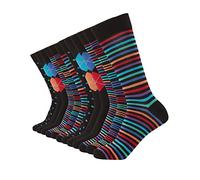 FM London Bamboo Chaussettes Homme, Multicolore (Taches et Rayé), 39-42